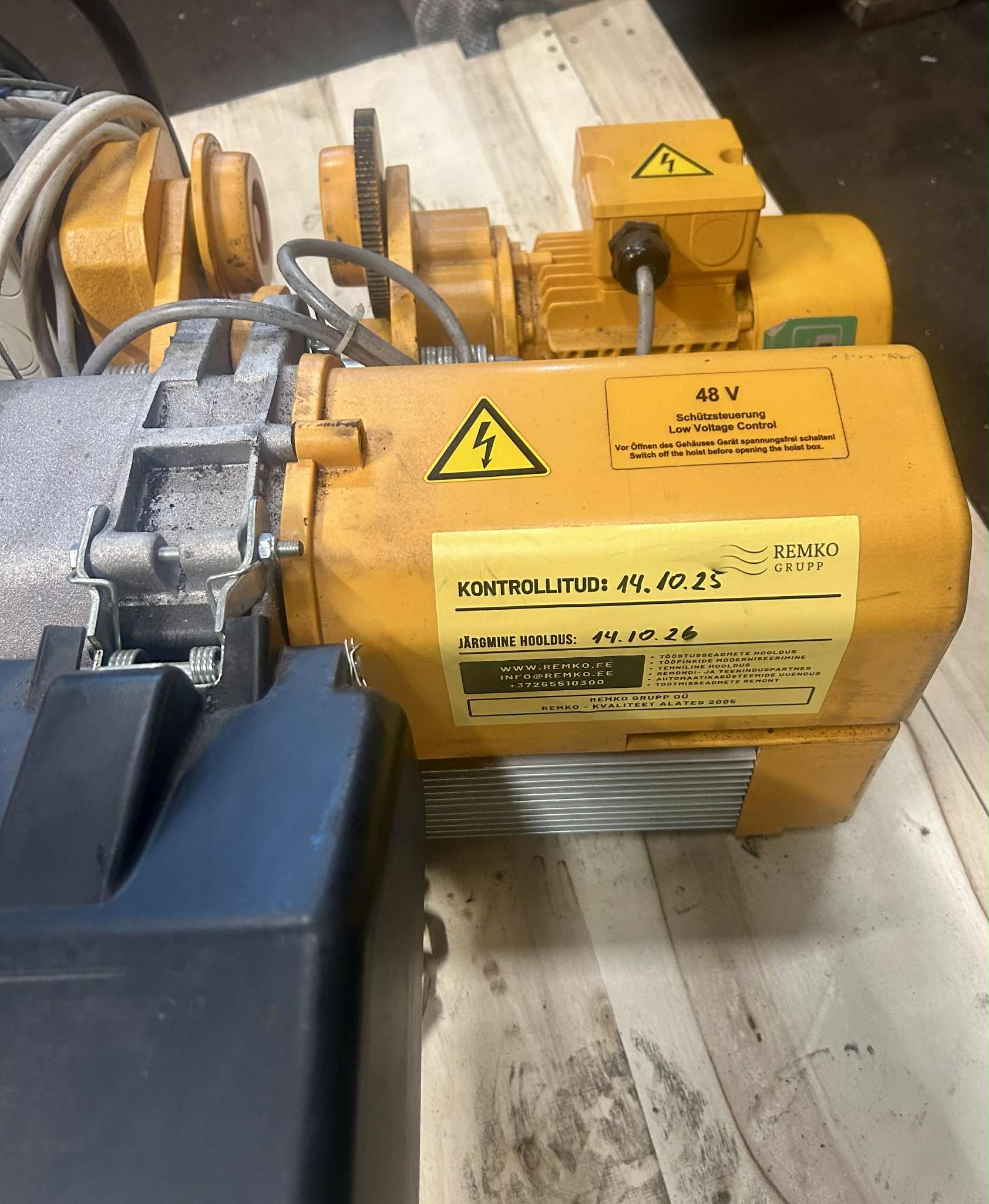 Elektriline kett-telfer LIFTKET STAR 1,25 t (Hoffmann Fördertechnik, Saksamaa) - väga heas korras - Image 2